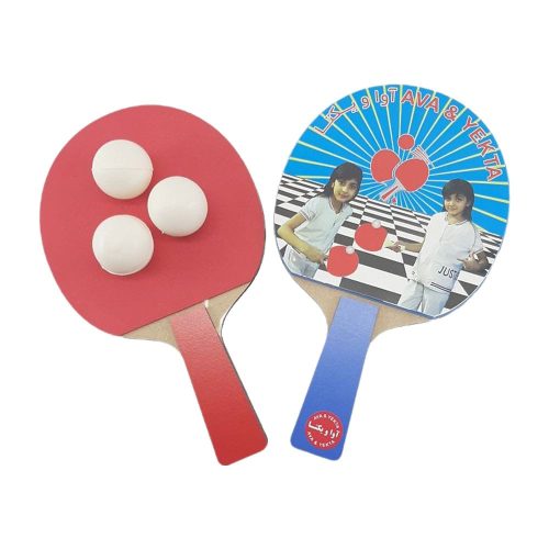 راکت پینگ پنگ دو عددی به همراه توپ کد NPR50