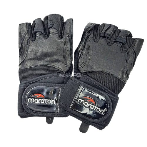 دستکش بدنسازی چرم ماراتن کد DBD50