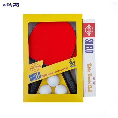 راکت پینگ پنگ دو عددی شیلد کروت به همراه توپ