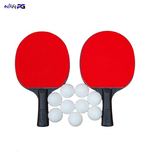 راکت پینگ پنگ دو عددی شیلد کروت به همراه توپ