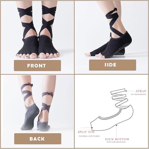 نمای 4 طرف پاپوش یوگا و پیلاتس